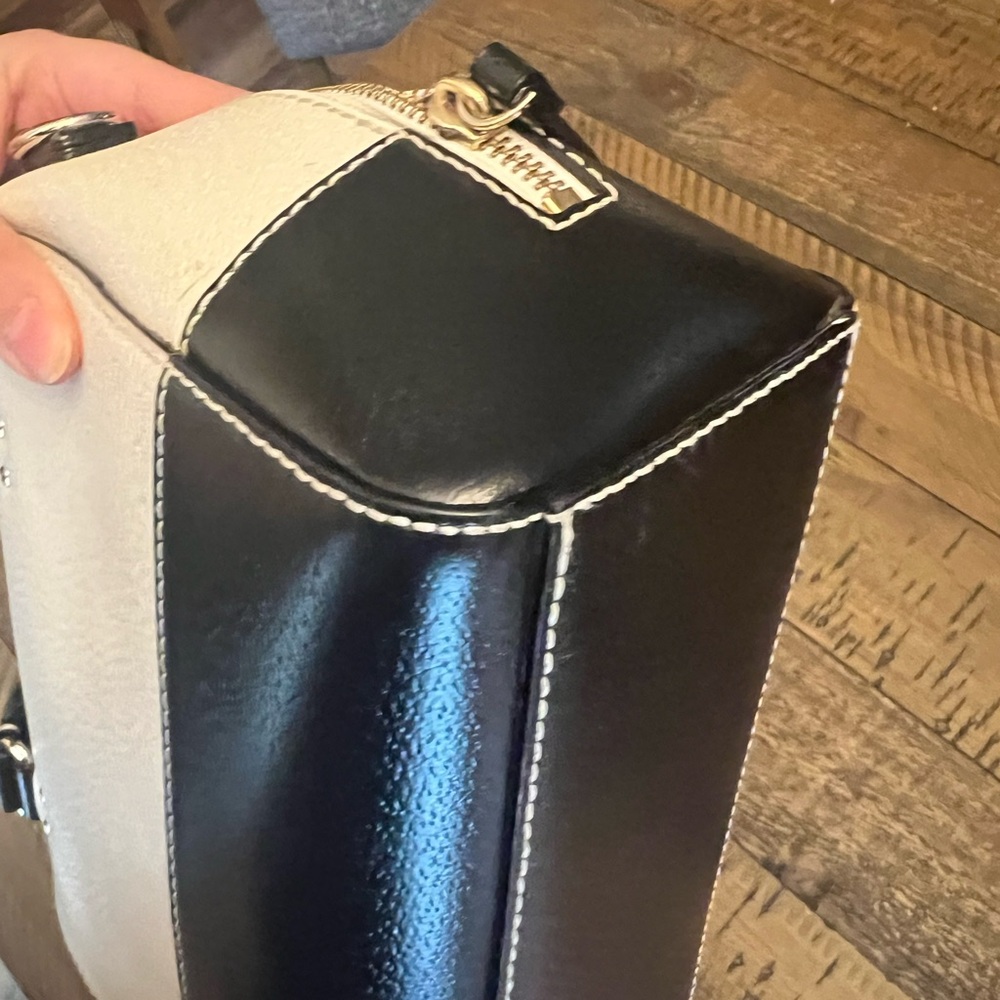 Kate Spade Black and Cream Satchel with Sleek Design - Picture 9 of 9